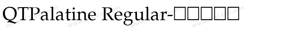 QTPalatine Regular字体转换